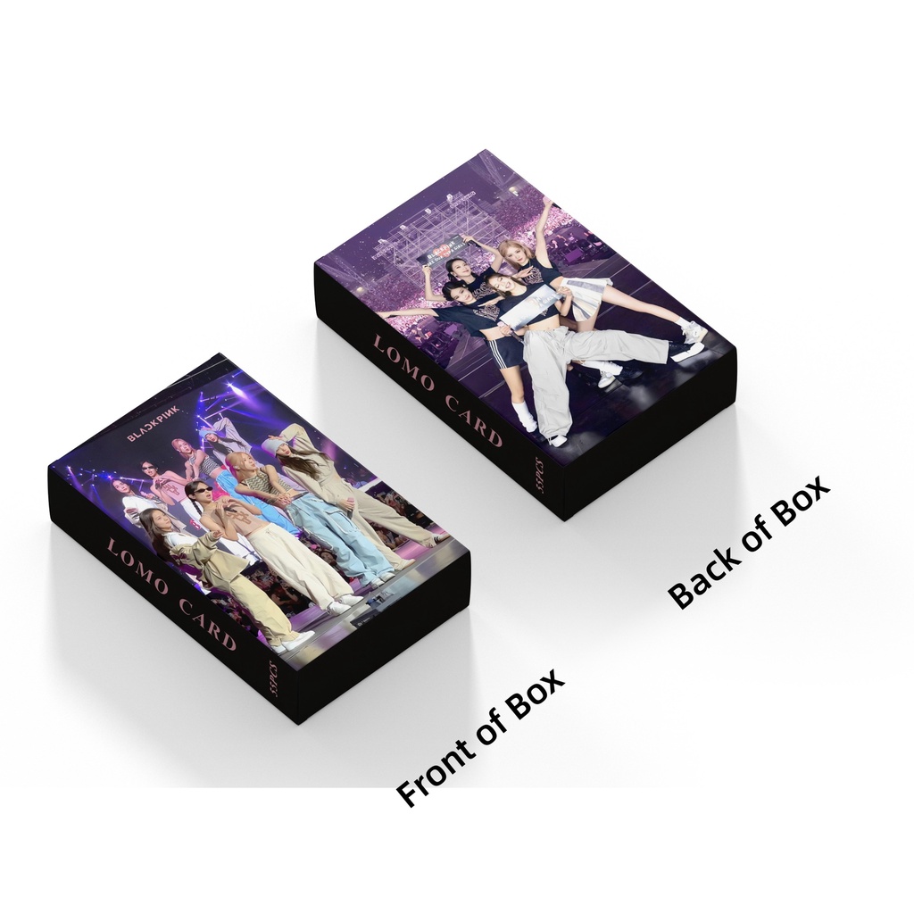 55pcs /box Hitam-Pink WORLD TOUR Photocards Album Kartu Lomo Black Pink Blink Collection Kpop Postcards