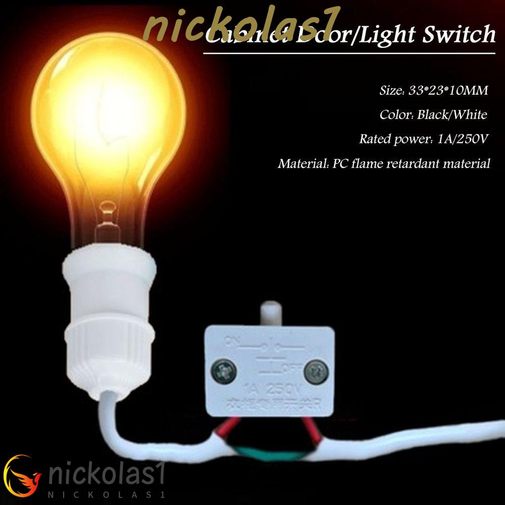 NICKOLAS1 Switch Peralatan Listrik Perbaikan Rumah Mekanik Reset Otomatis Sentuh Kontrol Lampu Lemari