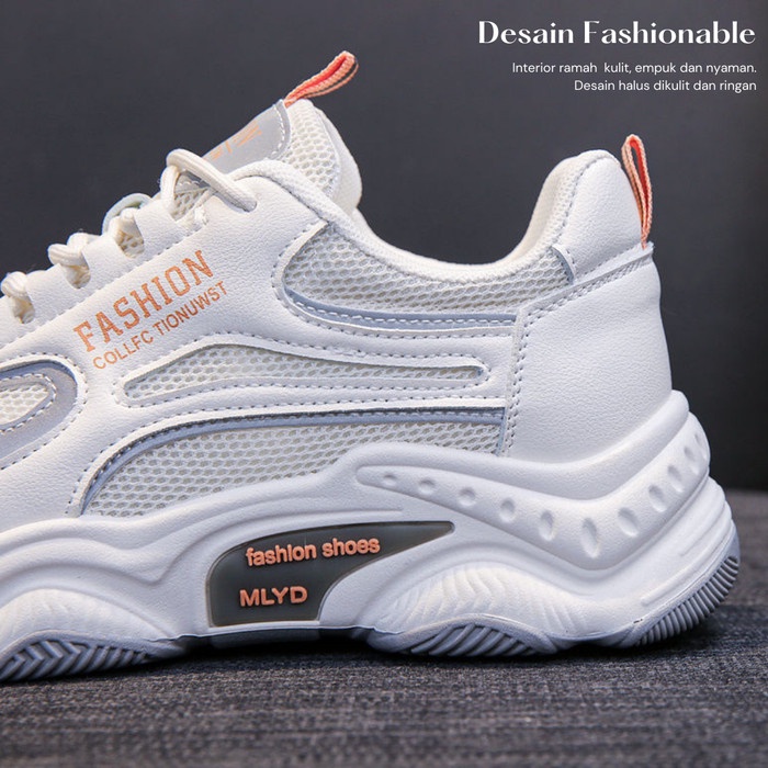 Sepatu Sneakers Wanita Women Sport Shoes Casual Sepatu Korea import