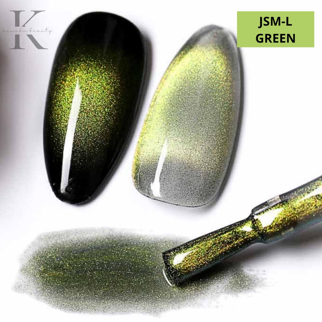 Kutek AS Cat Eye 9D JSM/ Glitter Cat Eye Nail Gel Polish UV LED 9D 15ml Kode JSM