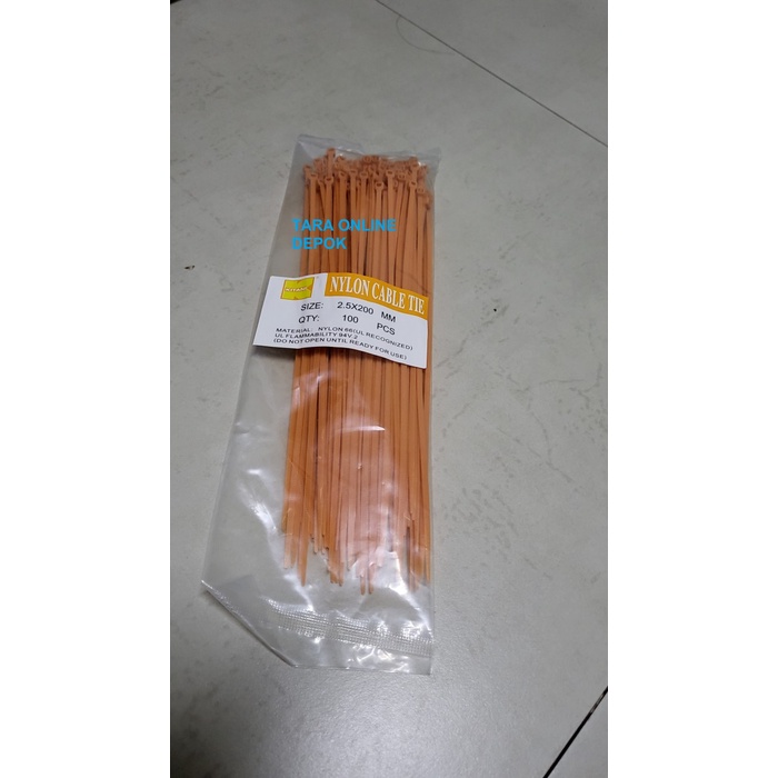 

Kabel Ties 20 Cm x 2,5 mm Orange merk Kitani - 7112272