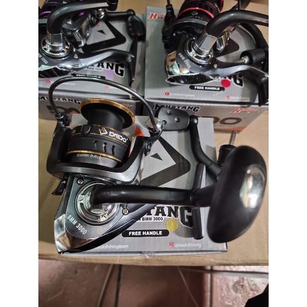 Reel Pancing Daido Mustang Pilihan 1000 2000 3000 4000 6000 bonus handel