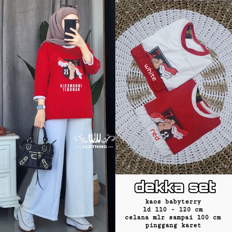 DEKKA • GARDA SET Kulot ORI W&amp;W | Edisi Kemerdekaan