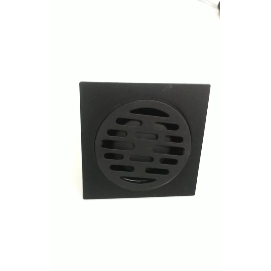 Saringan Got Stainless HITAM TW3501-Floor drain pembuangan filter air strainer black kamar mandi stenlis Black /S24