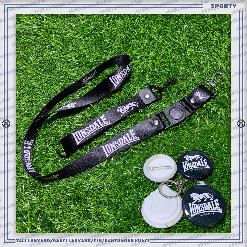 

TALI LANYARD/GANCI/PIN/GANTUNGAN KUNCI/HP - LONSDALE