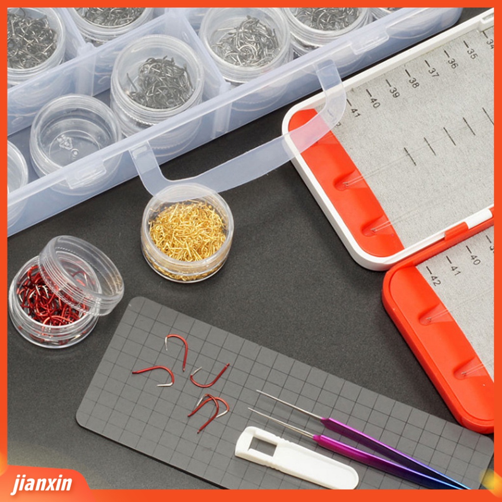 (In Stock) Kotak Kait Pancing Desain Grids Transparan Reusable Profesional Ruang Besar Memancing Aksesoris Organizer Untuk Memancing