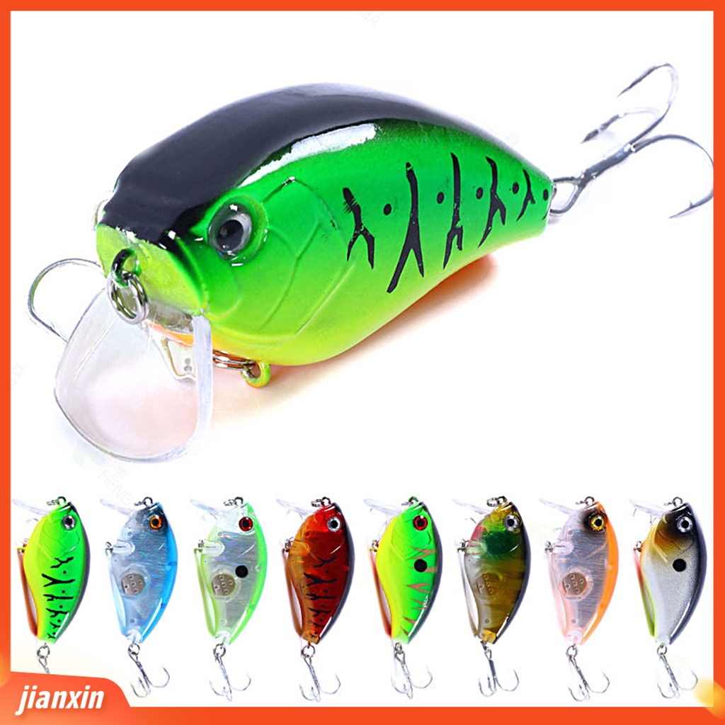 (In Stock) 6CM /17G Umpan Pancing Simulasi 3D Fisheyes Lidah Panjang Warna Cerah Kait Tajam Atraksi Ikan Universal Topwater Engkol Buatan Umpan Keras Alat Pancing