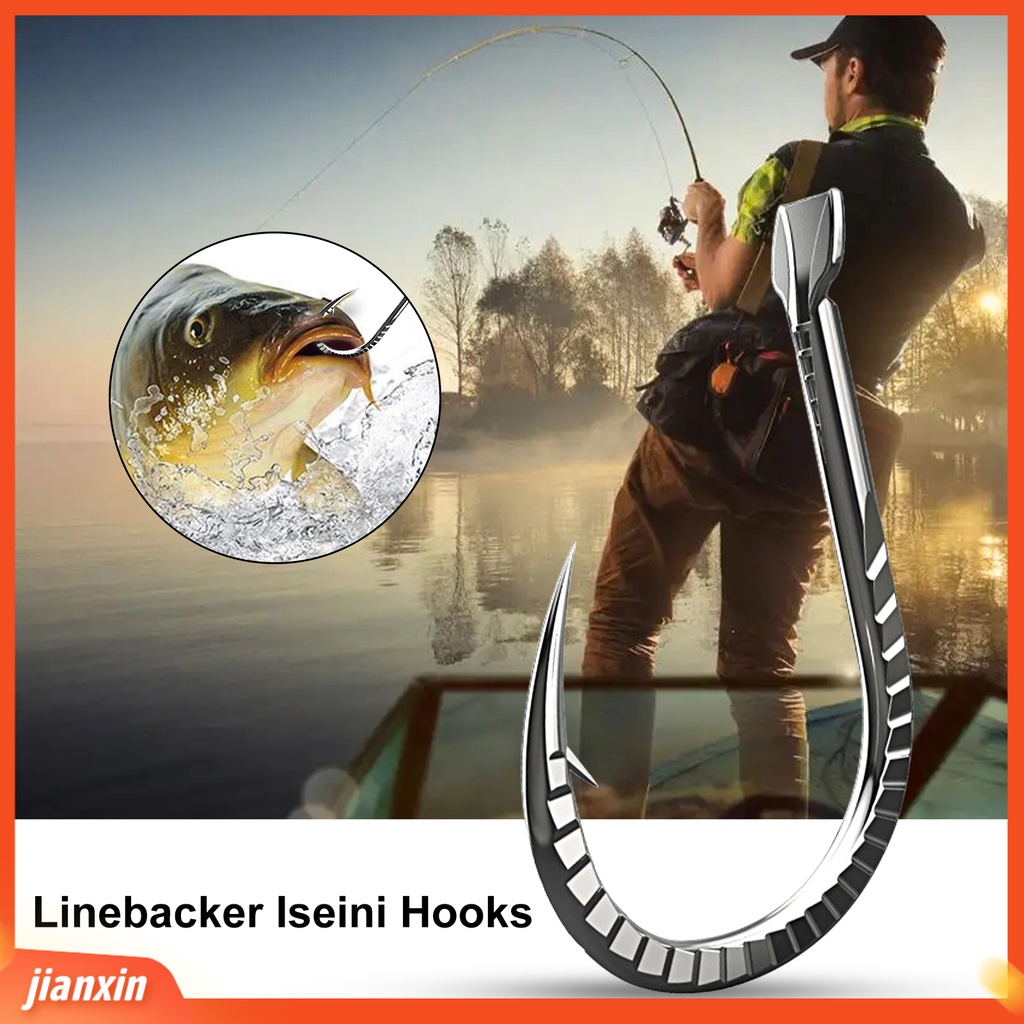 (In Stock) 30Pcs/Set 1-15 Kait Memancing Tajam Tahan Karat Anti-Korosi Titanium Alloy Heavy Duty Barbed Carp Fishing Fishhooks Angling Supplies