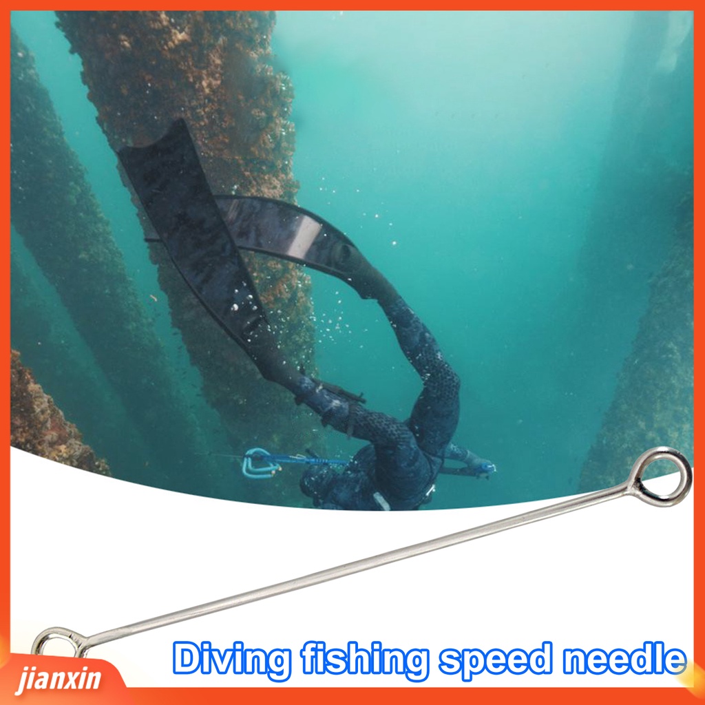 (In Stock) Diving Memancing Speed Needle Aksesoris Tali Portabel Tahan Karat Jarum Percepatan Laut Stainless Steel Heavy Duty Untuk Bawah Air