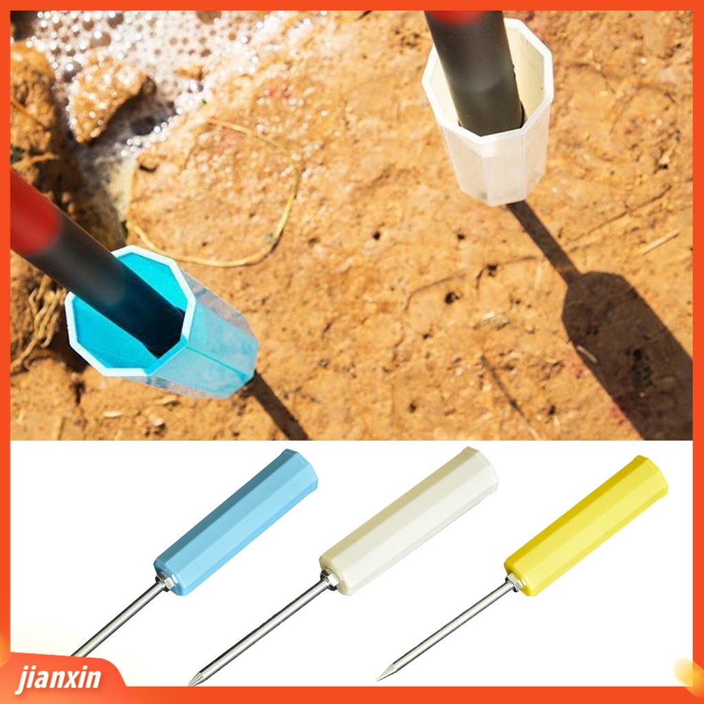 (In Stock) Tempat Pancing Ujung Tajam Dapat Diputar Kekuatan Tinggi Tahan Pancing Joran Pancing Metal Turret Ground Insert Memancing Luar Ruangan
