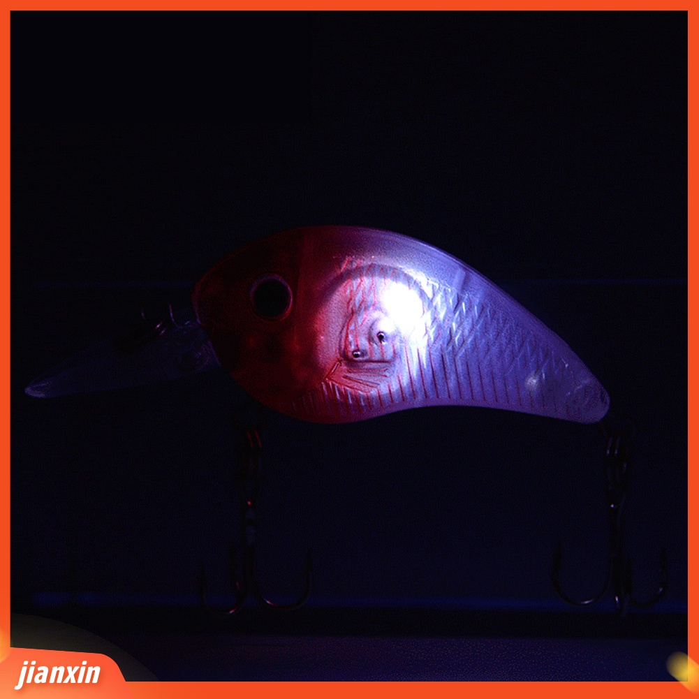 (In Stock) Lampu LED Simulasi Bentuk Ikan Umpan Pancing Outdoor Lure Tackle Tool Dengan Kait