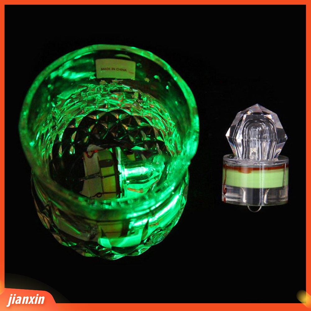 (In Stock) Deep Sea Diamond Shape Underwater LED Fishing Light Alat Umpan Strobo Cumi