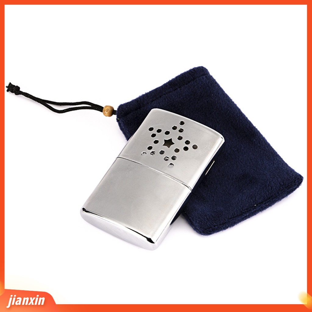 (In Stock) Winter Hand Warmer Portable Silver Heater Alat Pemanas Untuk Memancing Es