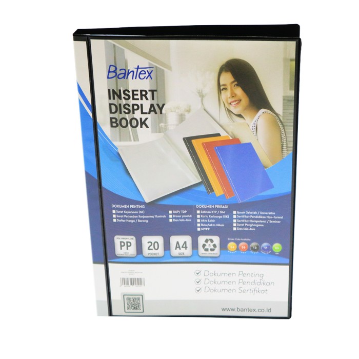 

[DD] Bantex Insert Display Book PP A4 20 pockets Black #3143I10