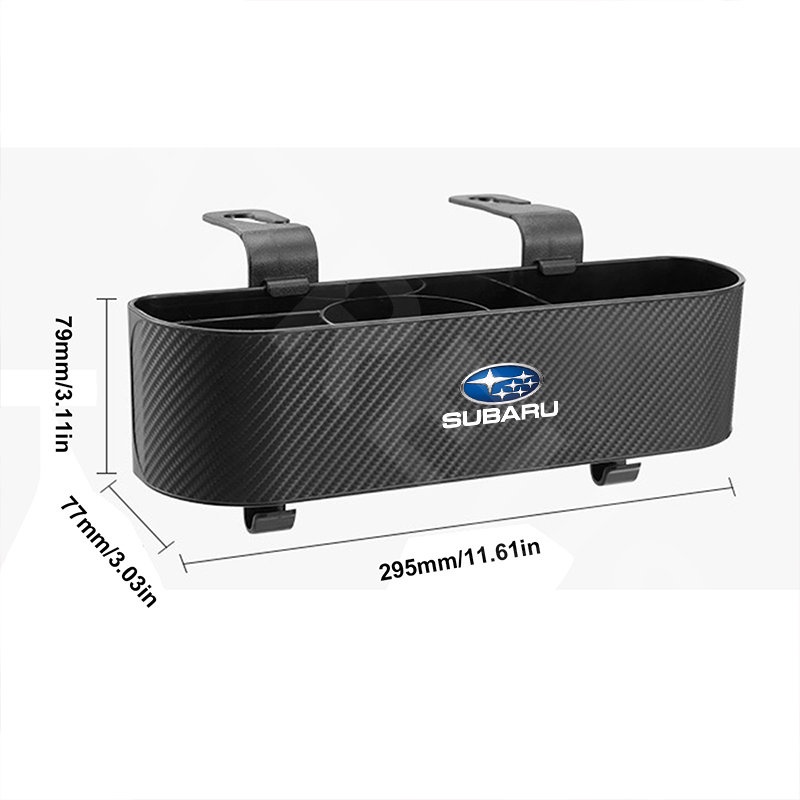 Subaru Car Back Seat Organizer Car Seat Back Hook Kotak Penyimpanan Cup Holder Tekstur Serat Karbon Untuk Subaru Crosstrek Forester XV Impreza WRX sti Pedalaman Levorg BRZ