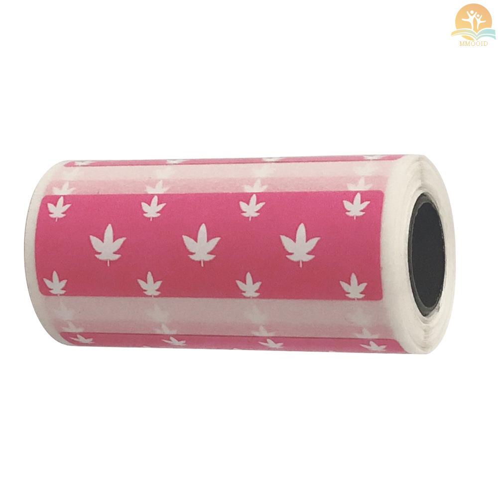 In Stock Lucu Kartun Label Thermal Langsung Roll 57*30mm (2.17*1.18in) Stiker Perekat Kuat Cetak Bening Untuk PeriPage A6 Pocket BT Thermal Printer, 3roll