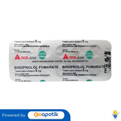 BISOPROLOL OGB DEXA MEDICA 5 MG STRIP 10 TABLET