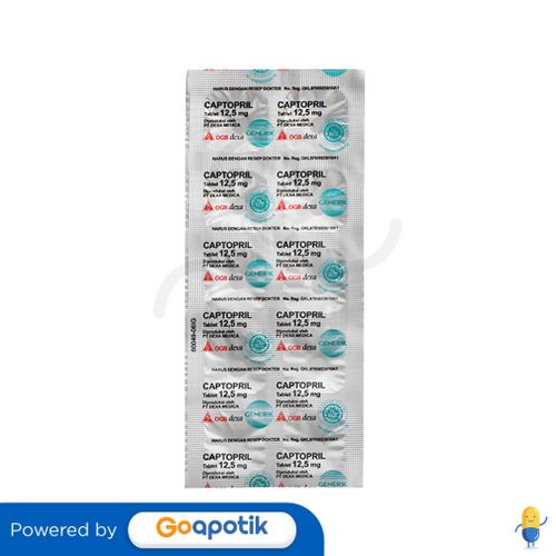 Captopril Ogb Dexa Medica 12.5 Mg Strip 10 Tablet