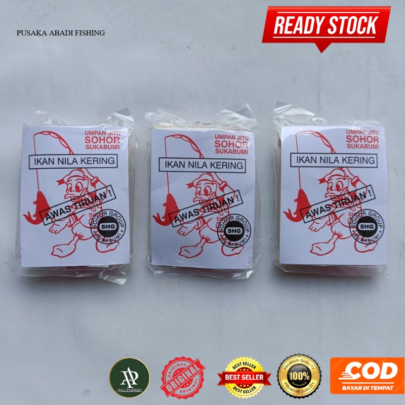 Nila kering sohor / umpan pancing nila kering sohor asli 100%