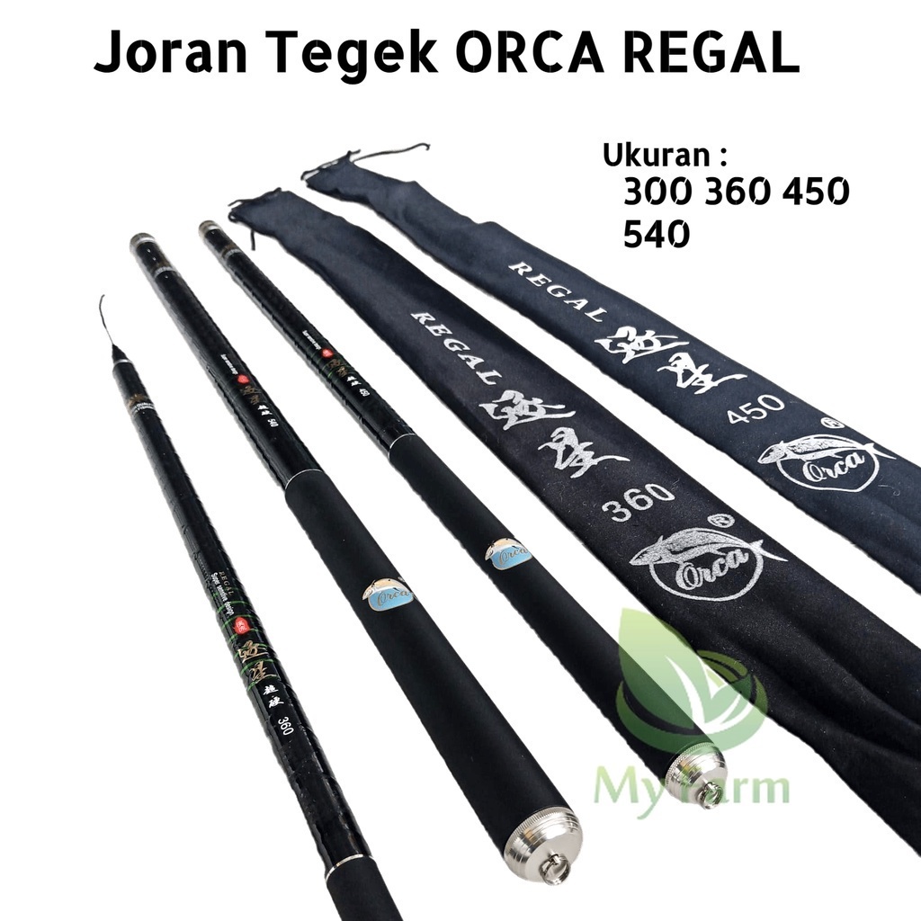 Joran Tegek Ruas Panjang Orca Regal 300 360 450 540 Action Hard Atau Tongkat Tangkai Pancing Ringan 