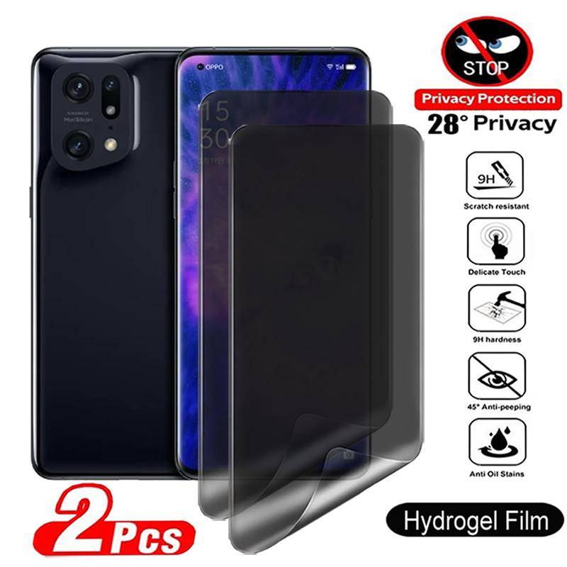 2pcs Film Hydrogel Anti Spy Untuk Pelindung Layar Flip Asus Zenfone8 7 Pro