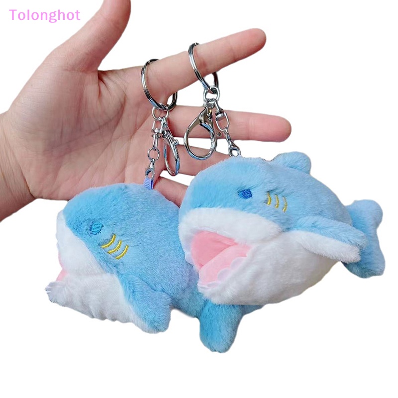 Tolonghot&gt; 1Pc 12cm Hiu Kecil Plush Toy Doll Boneka Binatang Plush Aksesoris Mainan Liontin Bayi Anak Hadiah Gantungan Kunci Ornamen well