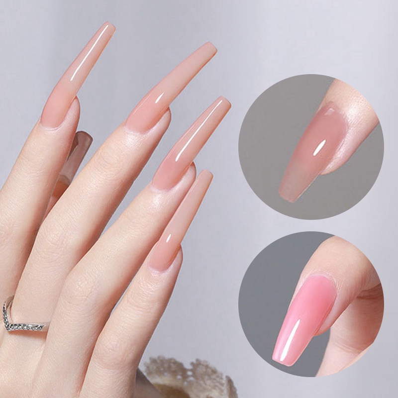 240pcs /Box Ekstensi Cepat Cetakan Kuku Tips Jari Penuh Penutup Bentuk Kuku UV Gel Polish Alat Manicure Tool Extension Tool