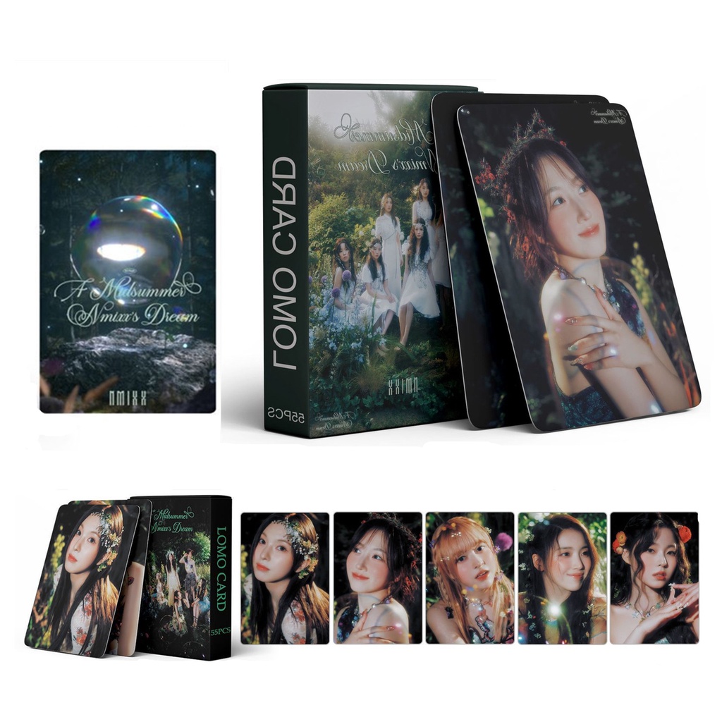 55pcs /box NMIXX Photocards A Midsummer Nmixx's Dream Album Kartu Lomo Kpop Postcards