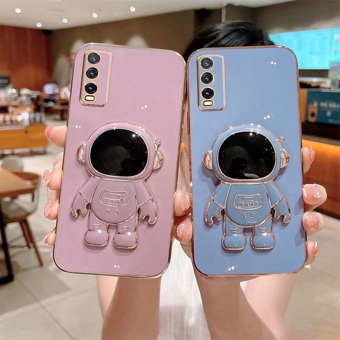 Soft Case VIVO Y12S Y20 Y20S Y20I Y20A Silicon Astronot Plating Mewah Premium Handphone