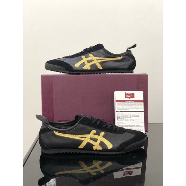 Sepatu Onitsuka Deluxe Kabuki Black Gold Free Paperbag