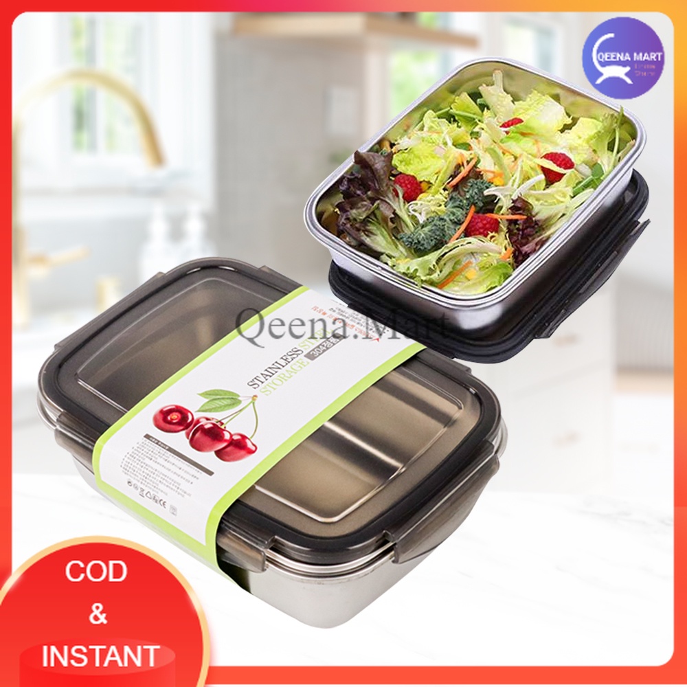 Kotak Makan Bento Lunch Box Stainless Steel 350 ml - KT273