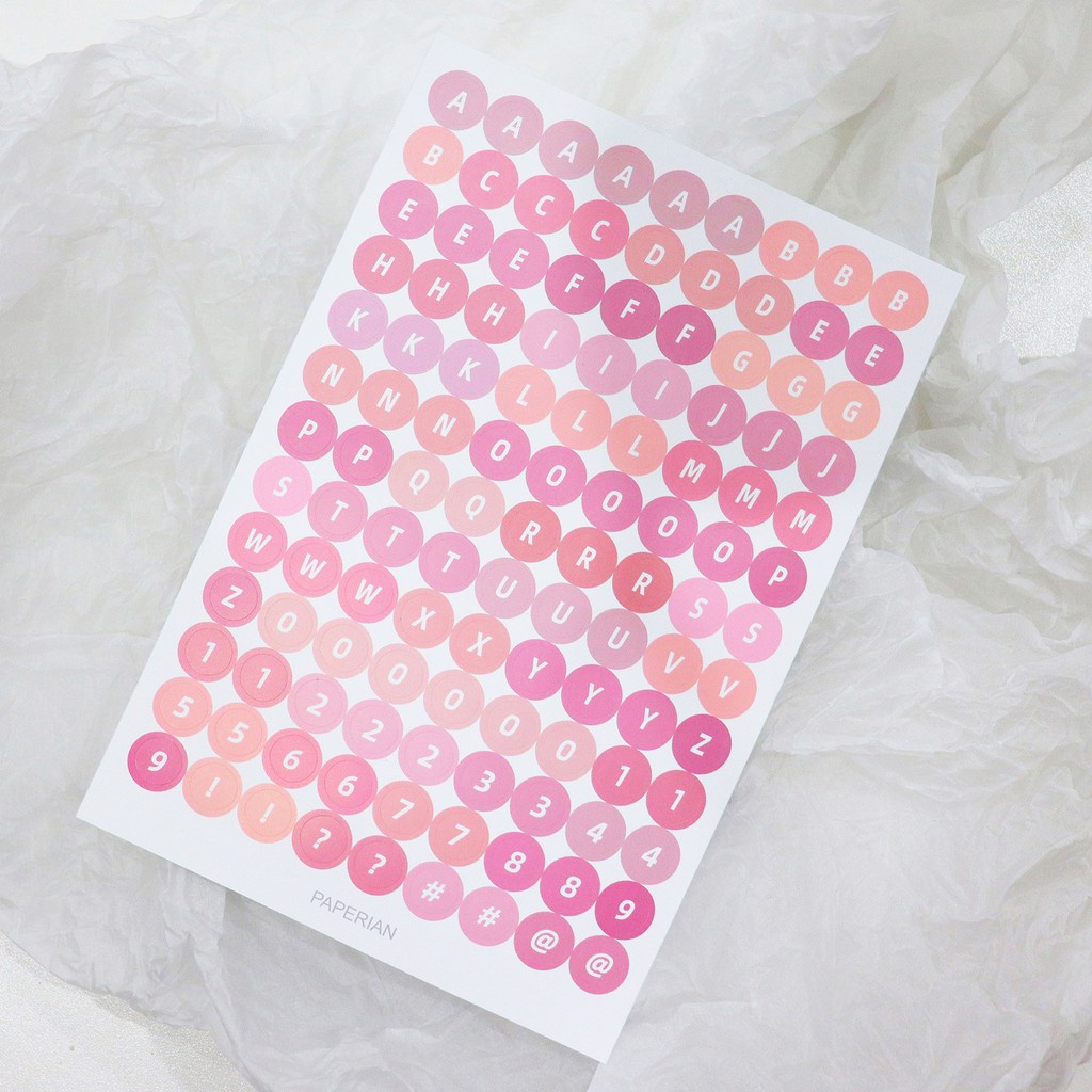 

Alphabet Sticker by PAPERIAN / Stiker Alfabet DIY Scrapbook Bullet Journaling Journal Planner 3