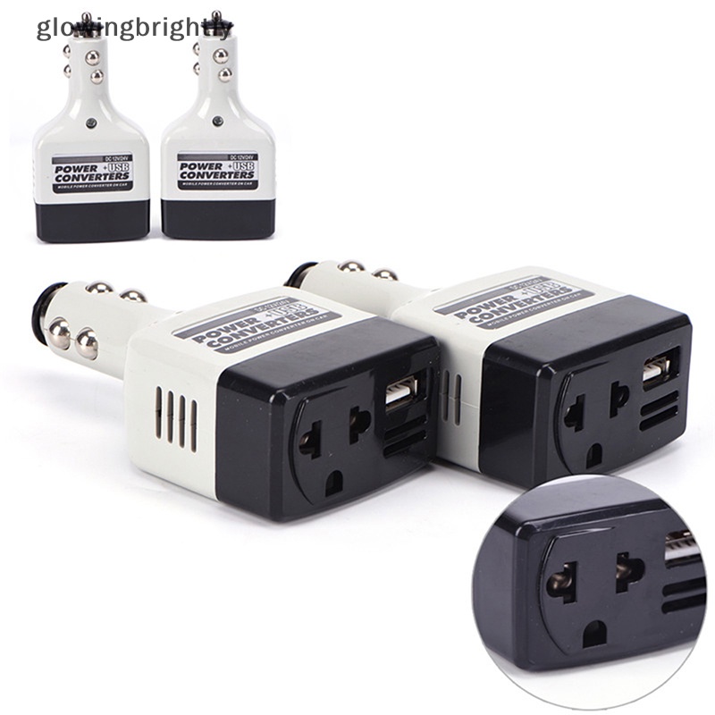 [glowingbrightly] Usb Car Power Converter Dc 12/24V To Ac 220V Inverter Mobil Untuk Telepon Inverter 12V TFX