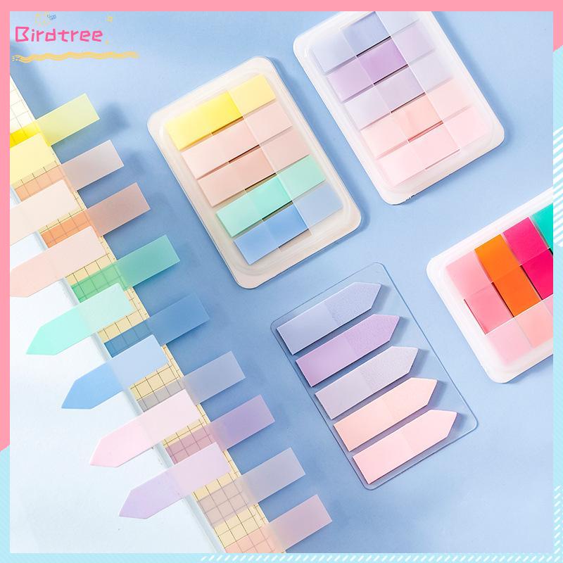 

[Ready❤️]Miuly 100 Lembar Catatan Tempel Kotak Warna-warni Morandi Stiker Penanda Indeks Tahan Air Warna Solid- BS