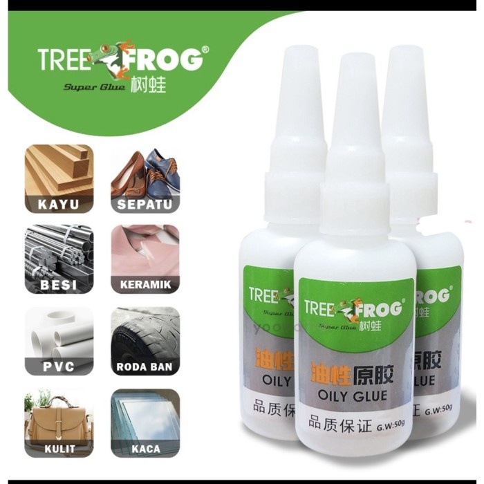 

TREE FROG Lem Setan Super Glue Serbaguna kuat Cairan Perekat Lem Korea
