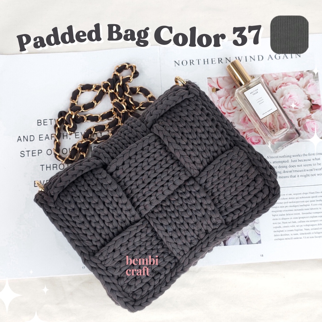 PRE ORDER LIMITED STOCK BEMBI CRAFT PADDED BAG TAS RAJUT/Crochet Bag/ TAS RAJUT TYARN/ TAS MACRAME B
