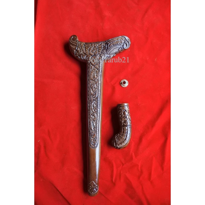 warangka tempat keris ukir madura alusan hrg murah 42cm antik