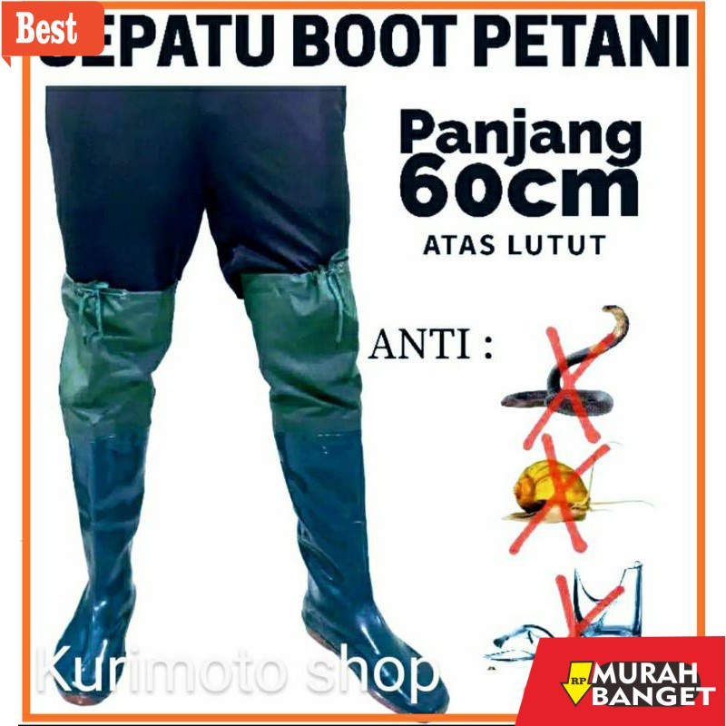 Boot pria terbaru- SEPATU BOOT KARET PETANI SAWAH TERNAK MANCING