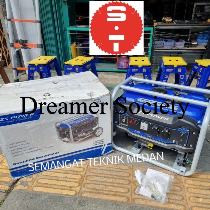 Berkualitas PB4900 GENSET GENERATOR LISTRIK BENSIN TEMBAGA 2500 WATT ZS-POWER TGM871