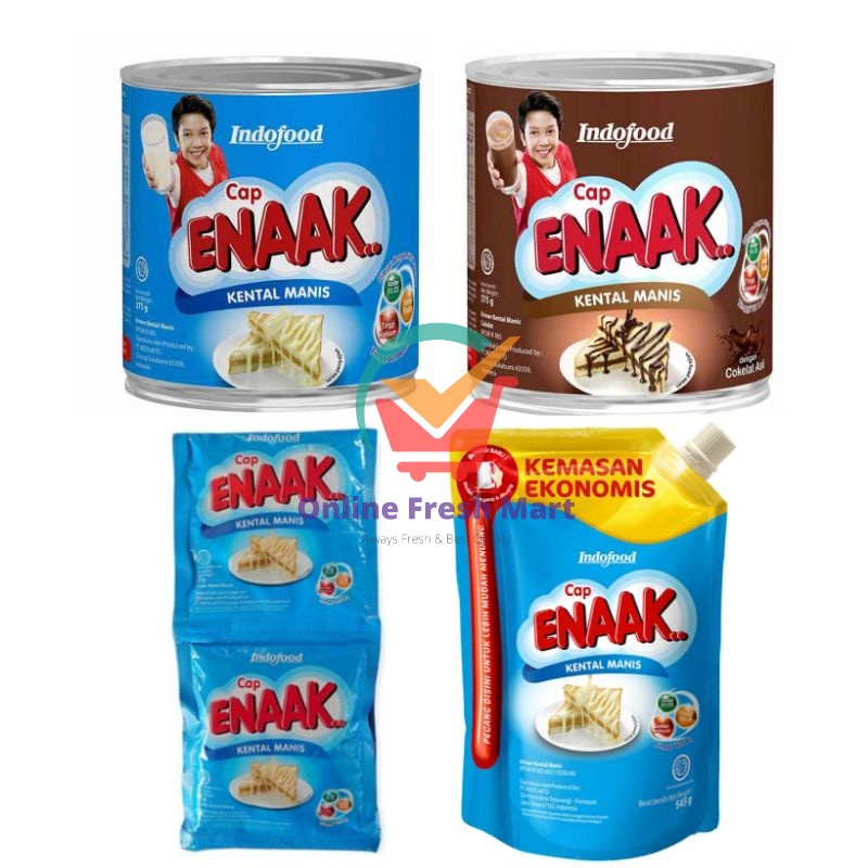 

(kirim instant) Cap Enaak Kental Manis Putih skm kaleng enak - Online Fresh Mart Denpasar