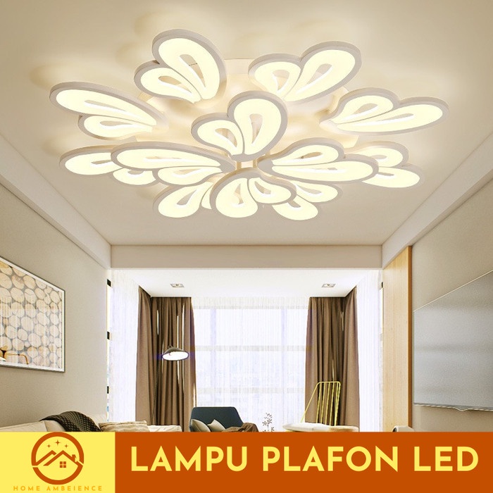 Lampu Hias Plafon Atap Rumah LED Modern Minimalis Dimmable Remote