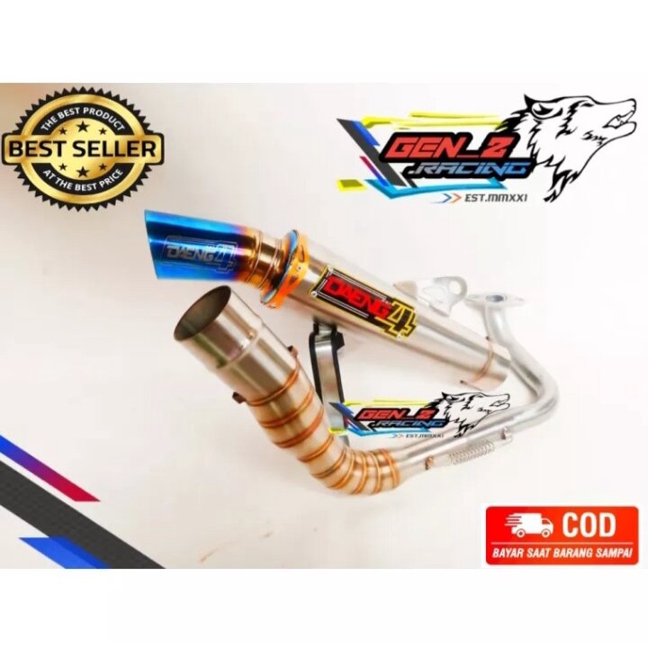 KNALPOT RACING DAENG 4 BEAT SECOOPY VARIO 110