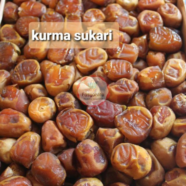 

500gr Kurma Sukari / ruthab / ruthob kaya antioksidan Manis enak daging tebal kurma raja