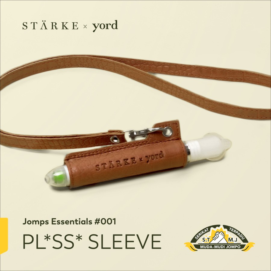 

Gantungan Plossa Sleeve Lanyard Kulit Hitam Cokelat Hijau Minyak Angin Aromatherapy STMJ Jompo Essentials STARKE x Yord