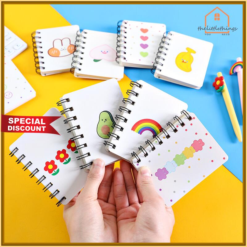 

MURAH THE LITTLE THINGS 80 LEMBAR NOTEBOOK A7 NOTE BOOK PORTABLE MINI KOREA KARTUN HEWAN POCKETBOOK