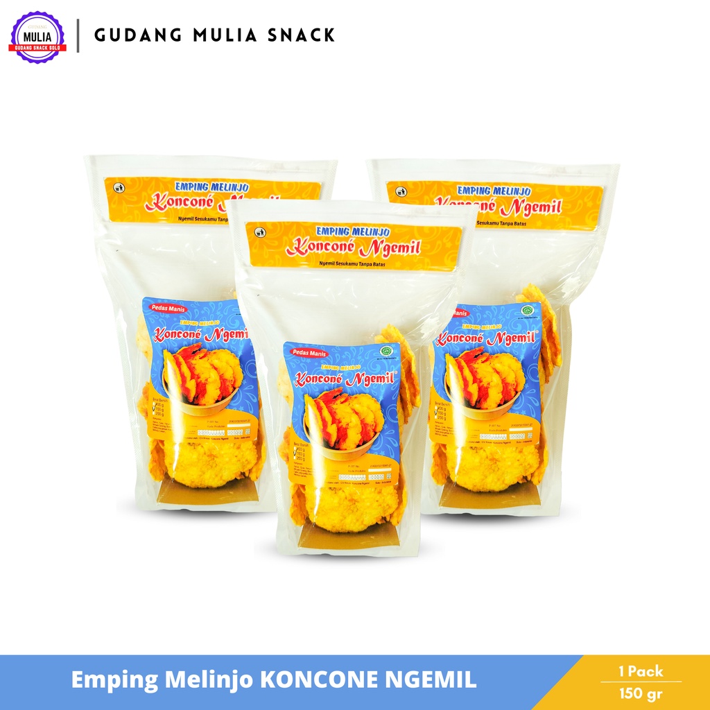 

KONCONE NGEMIL Emping Melinjo Rasa Pedas Manis