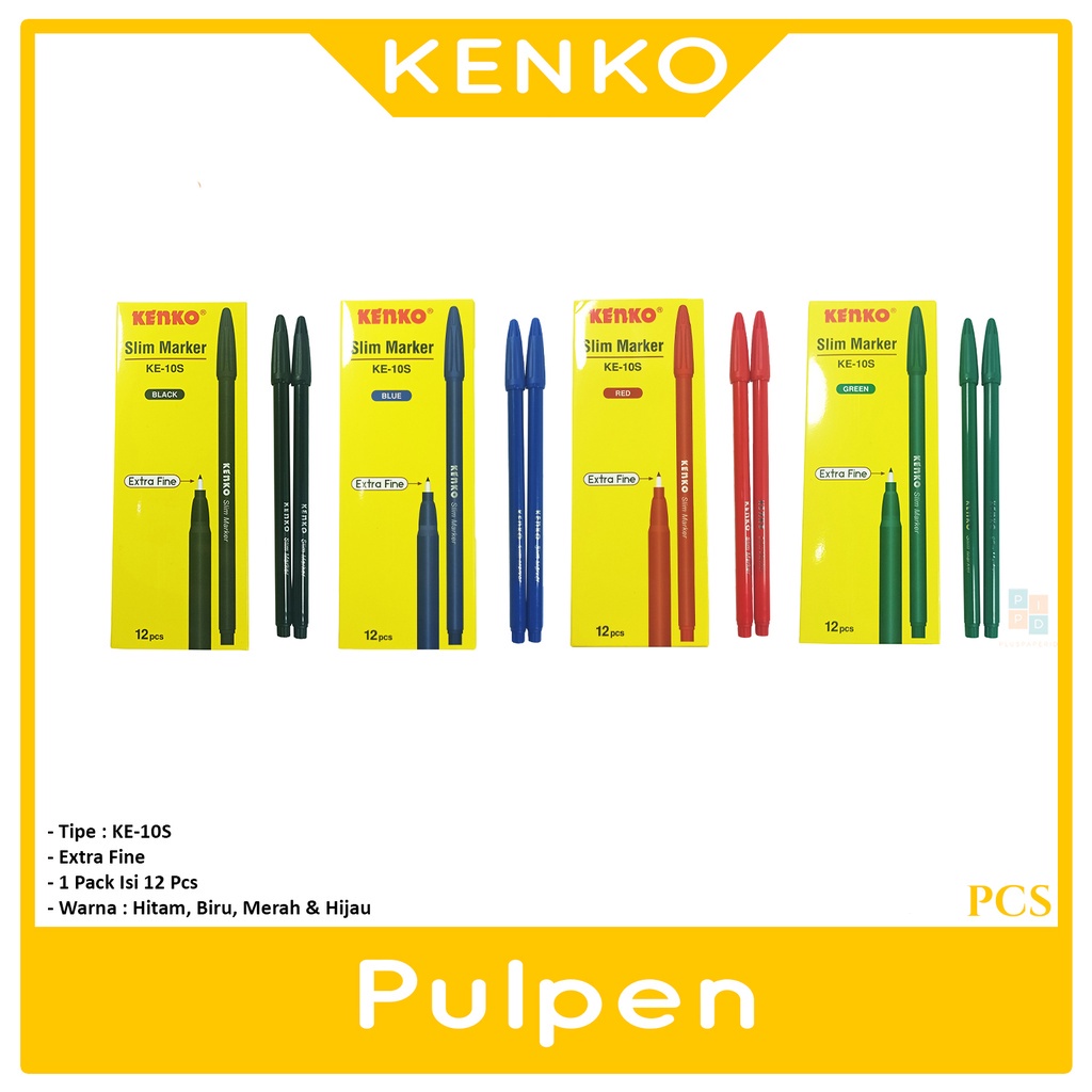 

Kenko - KE-10S Spidol Slim Marker Warna - 1 Pcs