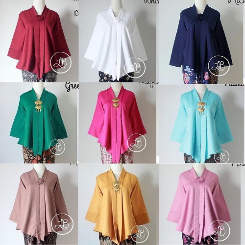 

New Style COD Atasan Kebaya Modern Floy Kutu baru Peach Dan Lainnya