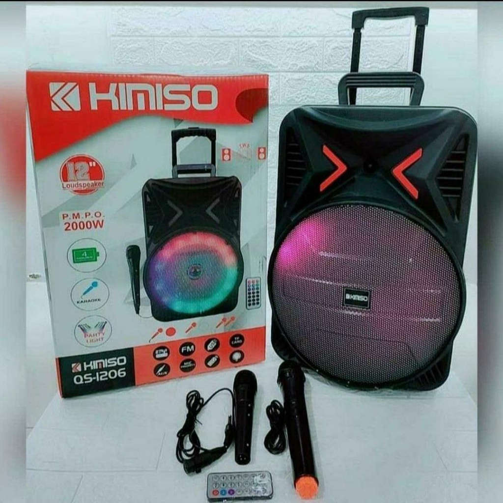 Speaker bluetooth Kimiso QS-1206 12 inch + Mic+ Remote control