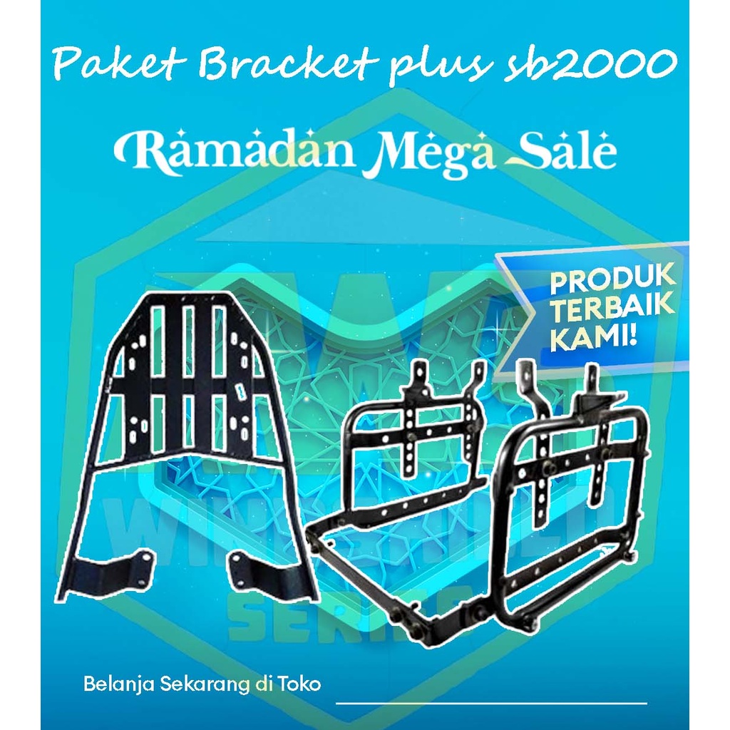 Paket Mudik Lebaran Top Bracket Kucay  / SB2000 full / vario / verza / beat / supra / vixion / mio /
